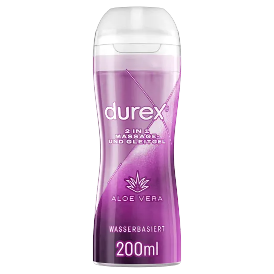 Durex 2 in 1 Massage- und Gleitgel Aloe Vera