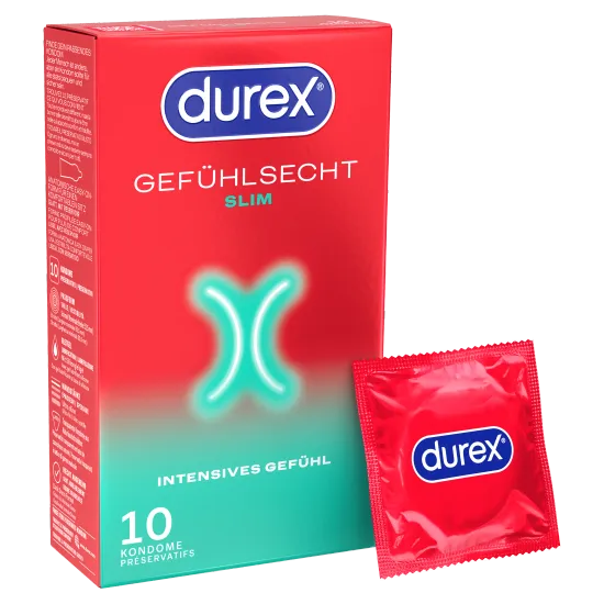 Durex Gefuehlsecht Slim 10 Stuck