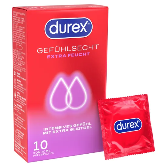 Durex Gefuehlsecht Extra Feucht 10 Stuck